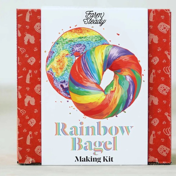NWT Farm Steady Rainbow Bagel Making Kit - Picture 7 of 7